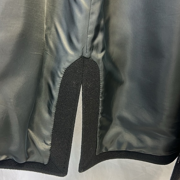 Cinzia Rocca Italian Baby Alpaca Black Winter Coat with Luxurious Fur Co… - Picture 10 of 13